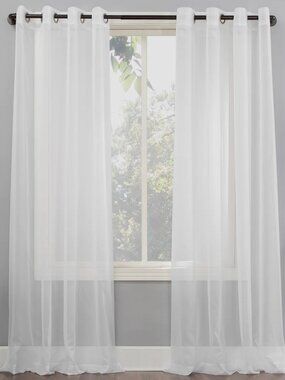 Sheer Curtain Panels (8 panels total)